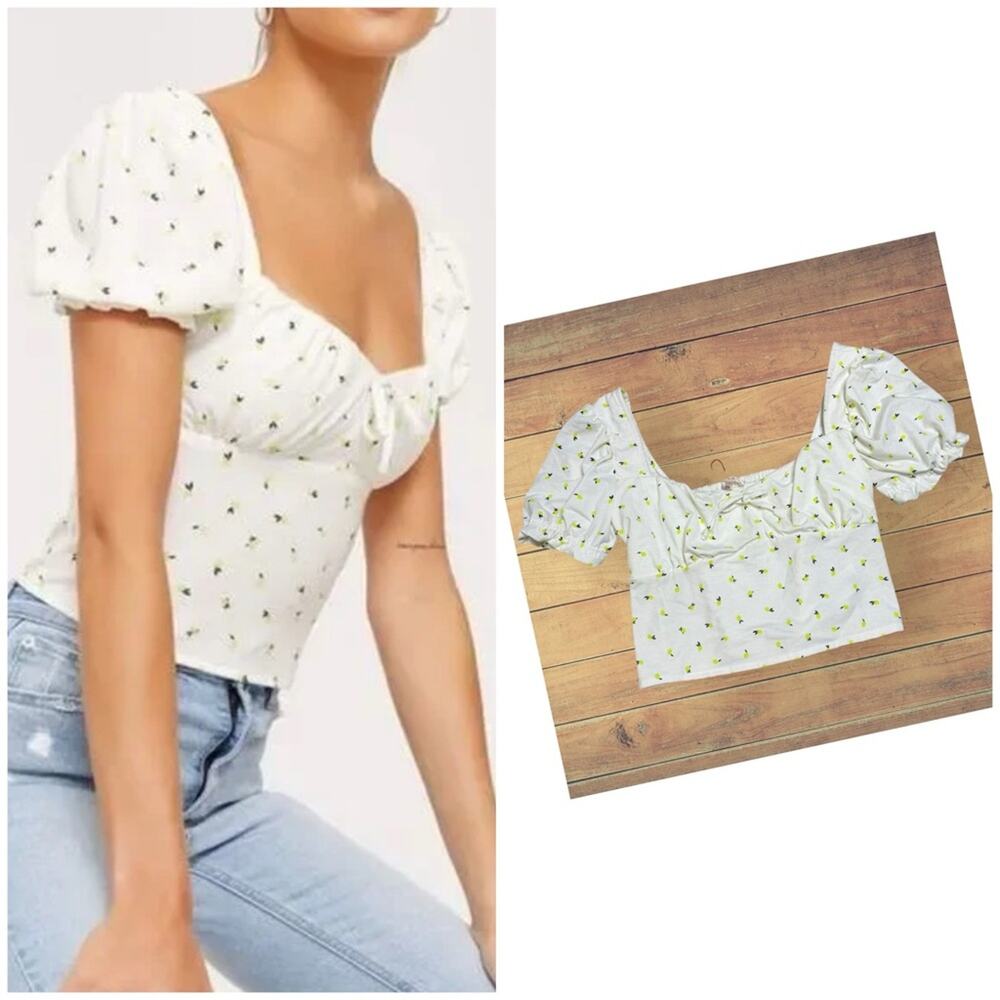 NEW Ardene Lottie Moss peasant cottage style top